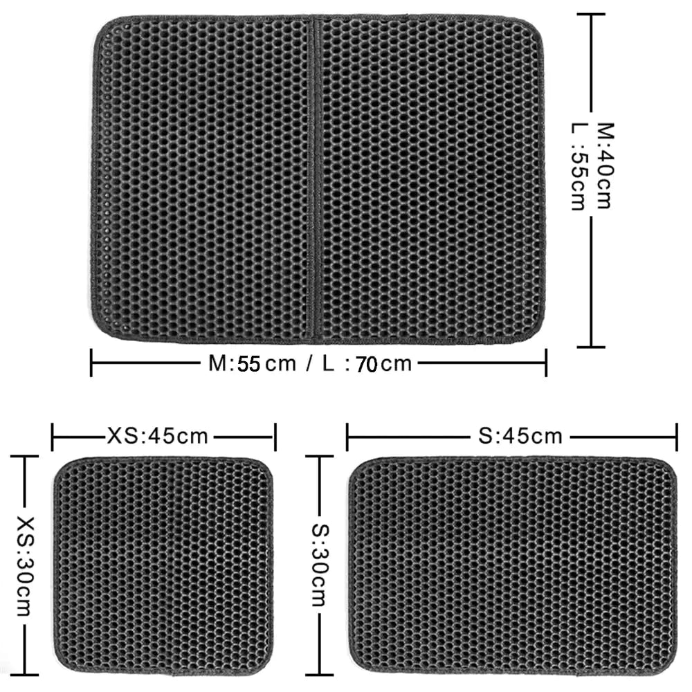Cat Litter Mat Double Layer Waterproof Urine Proof Trapping Mat